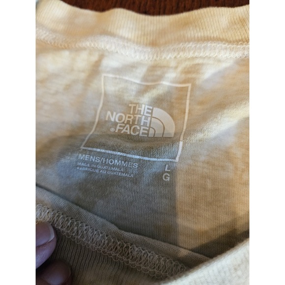 The North Face‎ Men's Lg Short Sleeve Brown Tie Dye Box Logo Crew T-Shirt (A379) - Picture 3 of 6